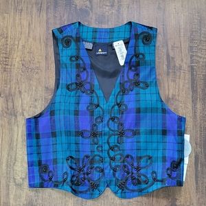 Vintage Plaid Vest
